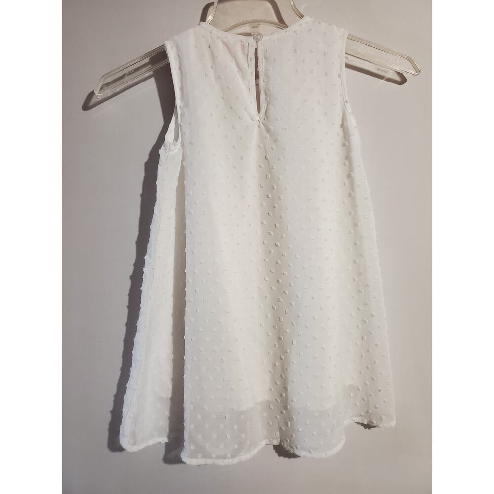 Design History Multicolor Textured Polka Dot Dress Little Girl's 6 White Lined - Picture 2 of 8